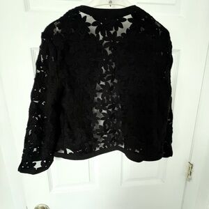Black Floral Lace Jacket